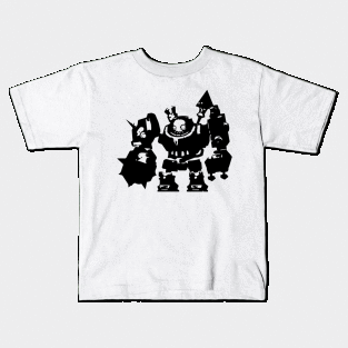 Rock (steampunk) minimal silhouette white Kids T-Shirt